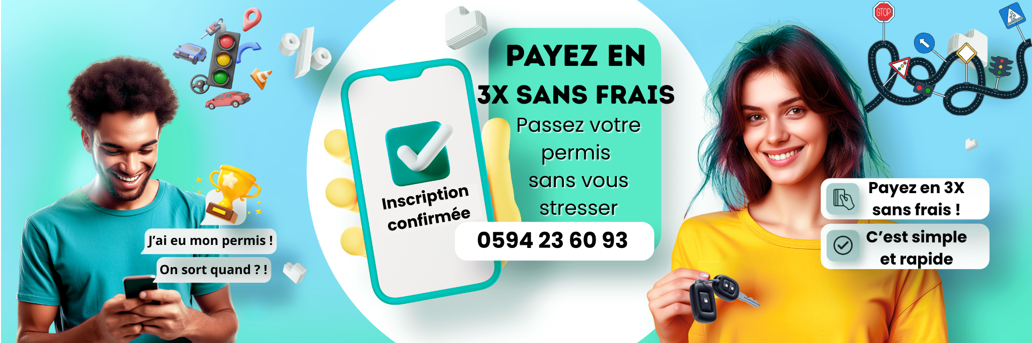 3X SANS FRAIS Formez-vous maintenant, payez en toute tranquillité !